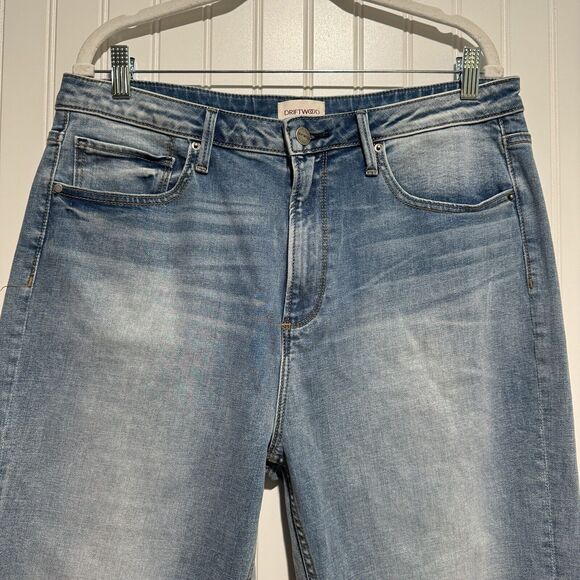 Driftwood Royce Straight Leg Jeans Raw Hems Size 32 - Picture 3 of 8